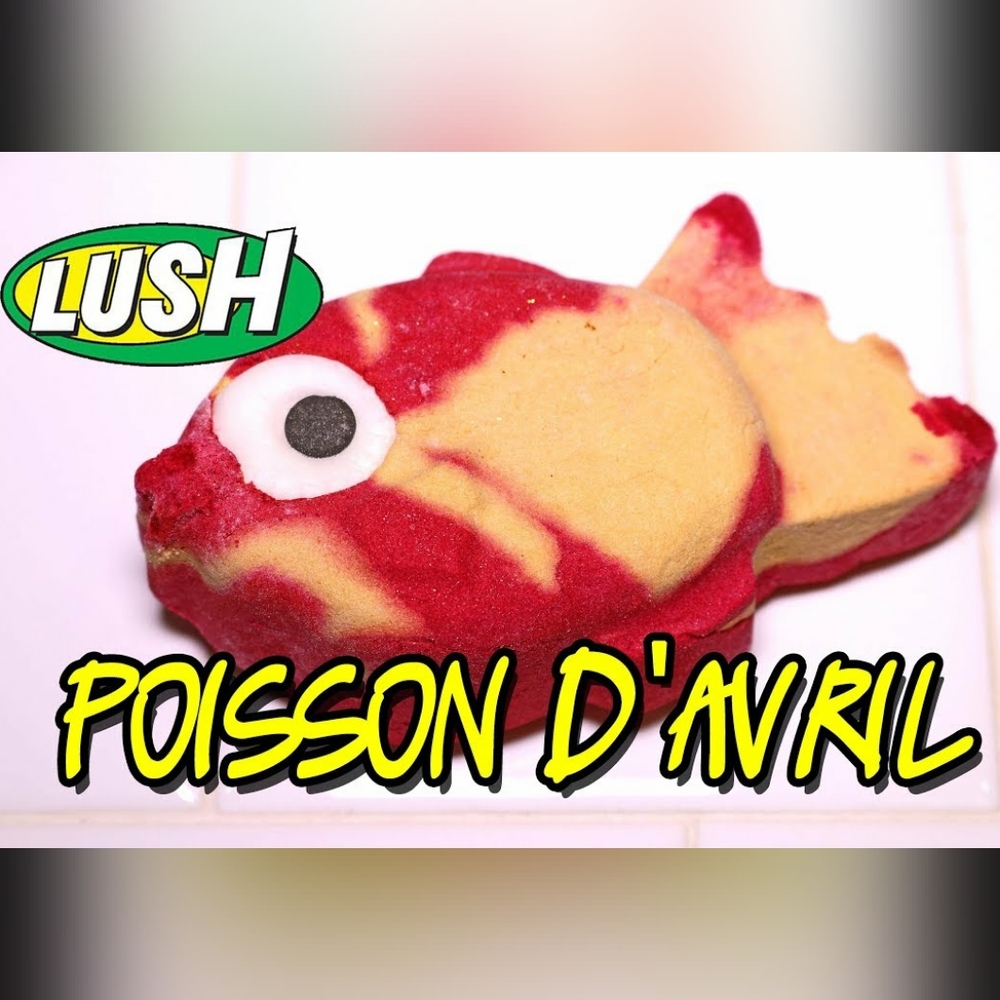 ❇️🧚‍♀️LUSH Poisson D'Avril RARE 2018 DISCONTINUED Bubble Bar NWT
